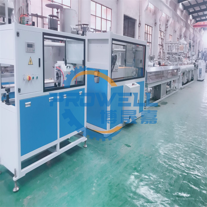 Plastic PE Drainage Pipe Extrusion Making Line Haul Off Machine And Cutter
